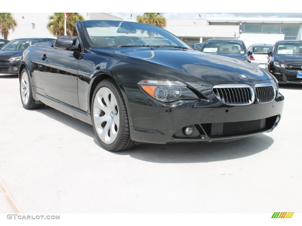 Jet Black 2005 BMW 6 Series 645i Convertible Exterior Photo #84514989