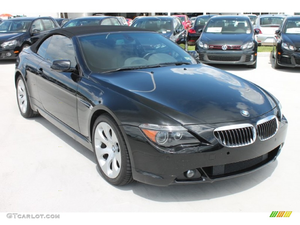 Jet Black 2005 BMW 6 Series 645i Convertible Exterior Photo #84515127