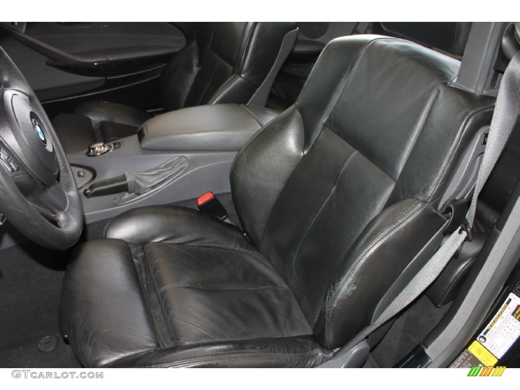 Black Interior 2005 BMW 6 Series 645i Convertible Photo #84515181