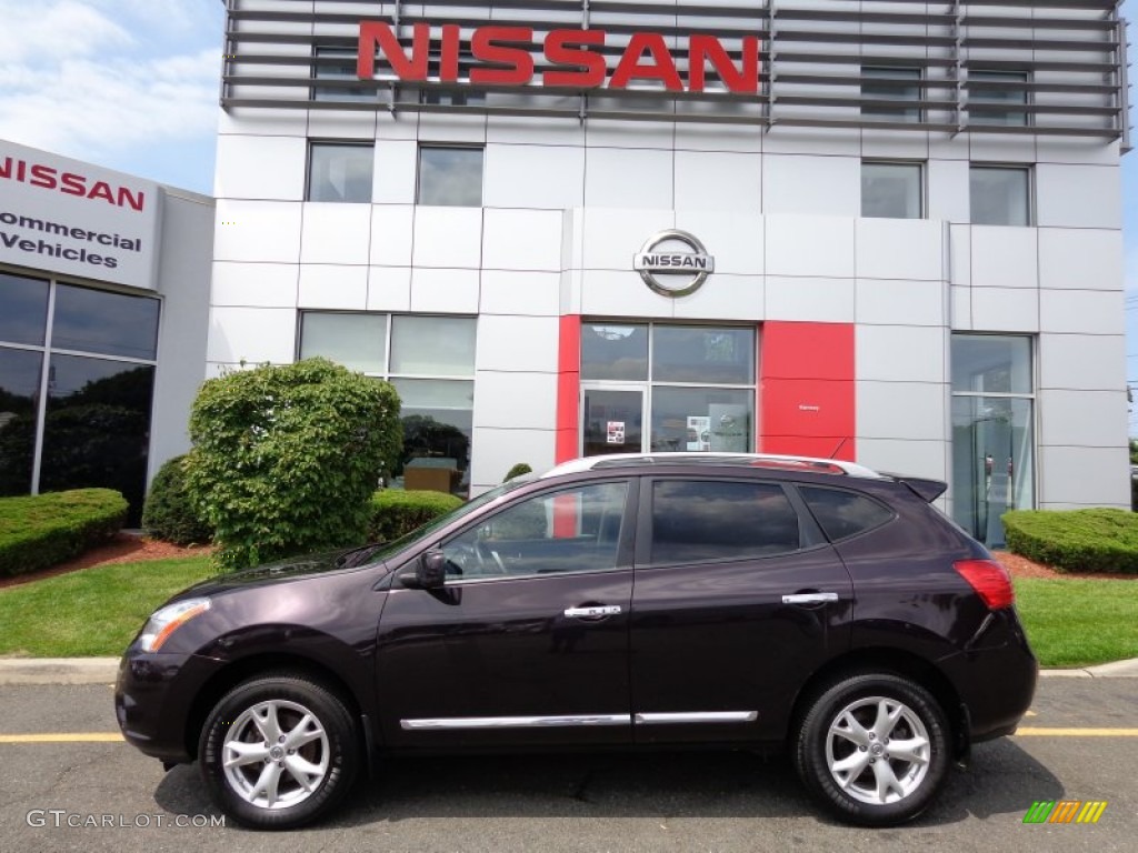 2011 Rogue SV AWD - Black Amethyst / Black photo #2
