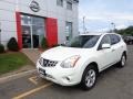 2011 Pearl White Nissan Rogue SV AWD  photo #1