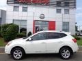 2011 Pearl White Nissan Rogue SV AWD  photo #2