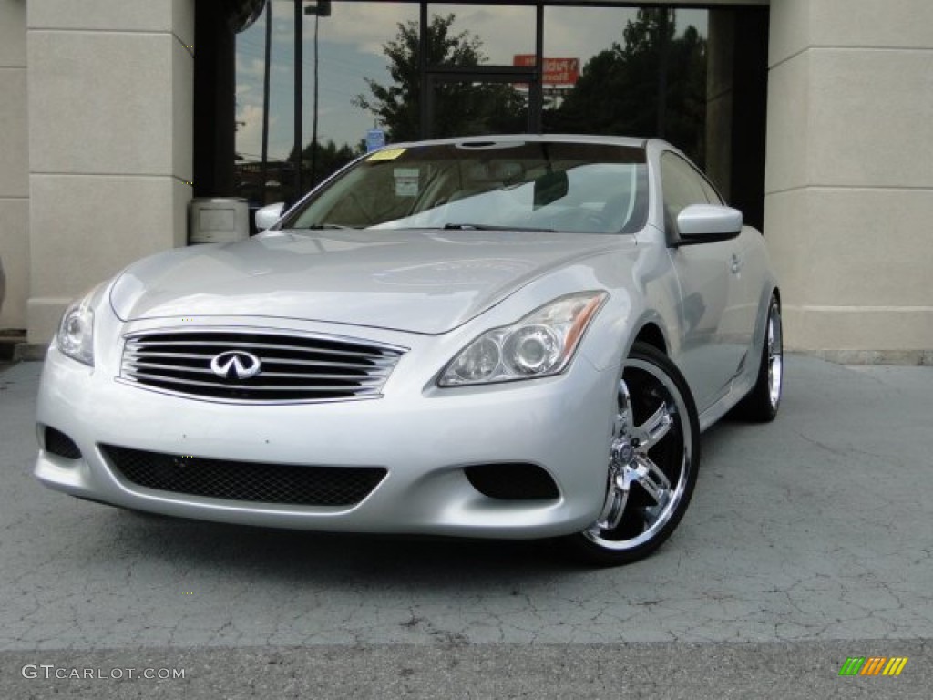 2008 G 37 S Sport Coupe - Liquid Platinum Silver / Stone photo #1