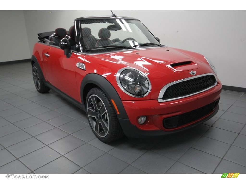 Chili Red 2014 Mini Cooper S Convertible Exterior Photo #84520627