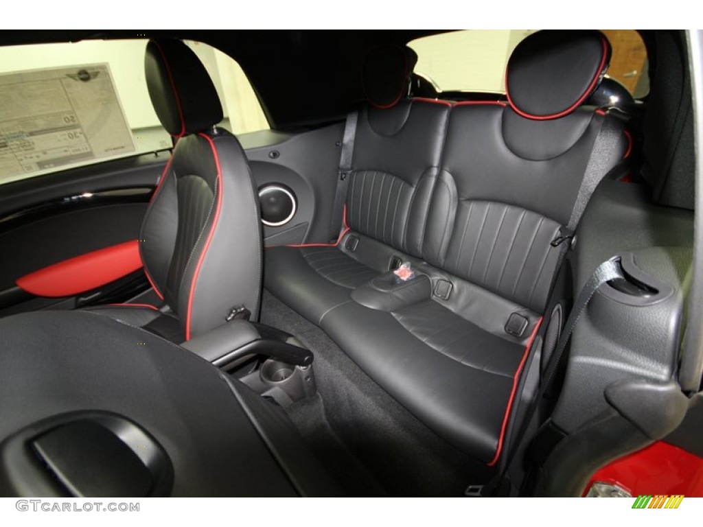 Championship Lounge Leather/Red Piping Interior 2014 Mini Cooper S Convertible Photo #84520906