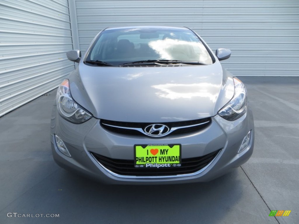 2013 Elantra GLS - Titanium Gray Metallic / Gray photo #8