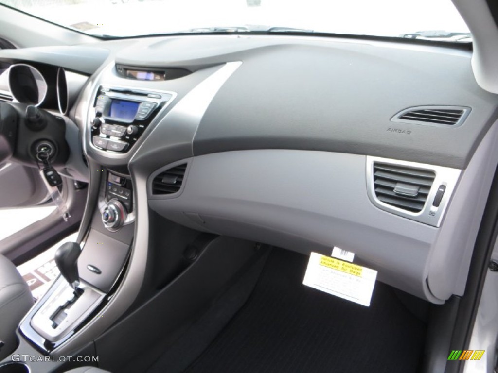 2013 Elantra GLS - Titanium Gray Metallic / Gray photo #16