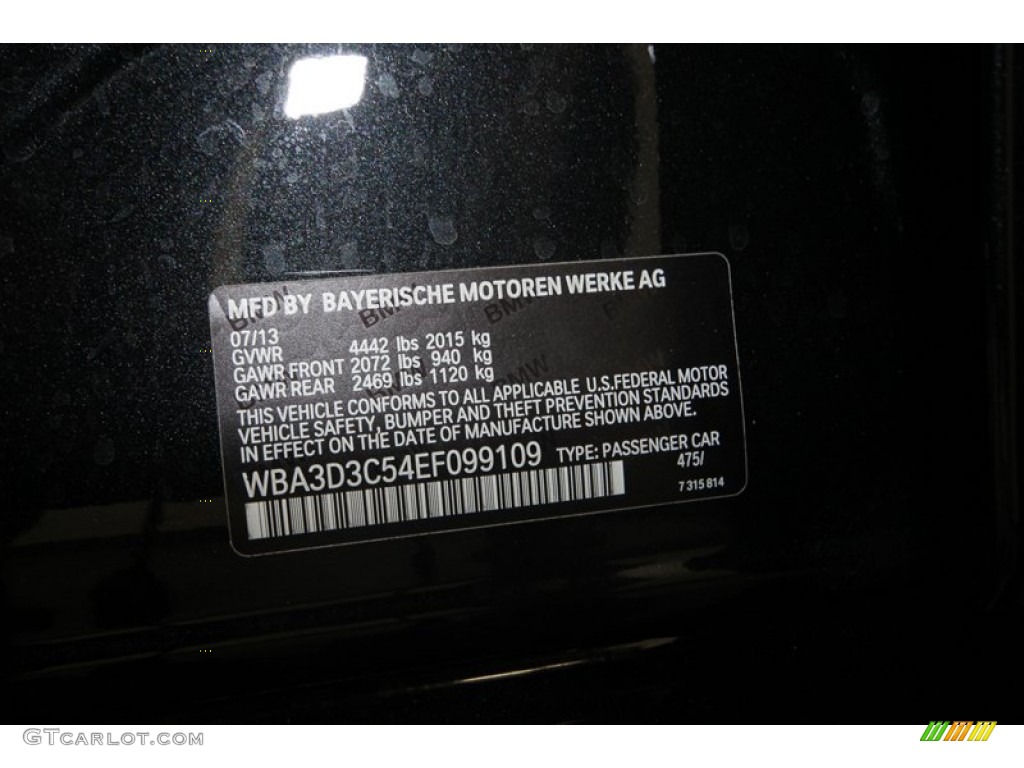 2014 3 Series 328d Sedan - Black Sapphire Metallic / Black photo #9