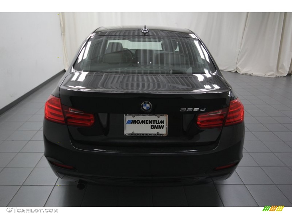 2014 3 Series 328d Sedan - Black Sapphire Metallic / Black photo #10