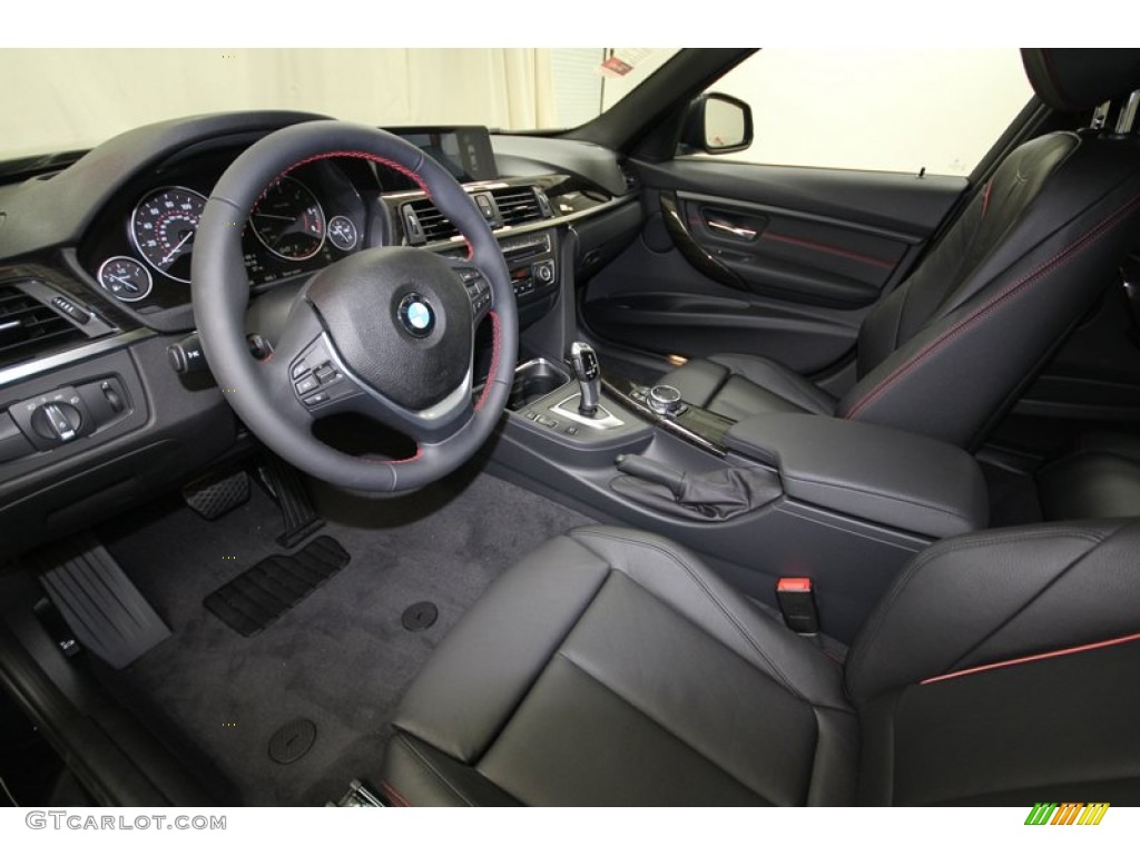 Black Interior 2014 BMW 3 Series 328d Sedan Photo #84521517