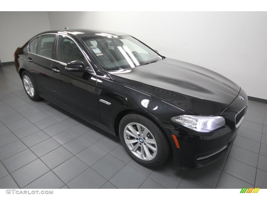 Black Sapphire Metallic 2014 BMW 5 Series 528i Sedan Exterior Photo #84522175