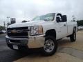 Summit White 2012 Chevrolet Silverado 2500HD Work Truck Regular Cab 4x4 Plow Truck