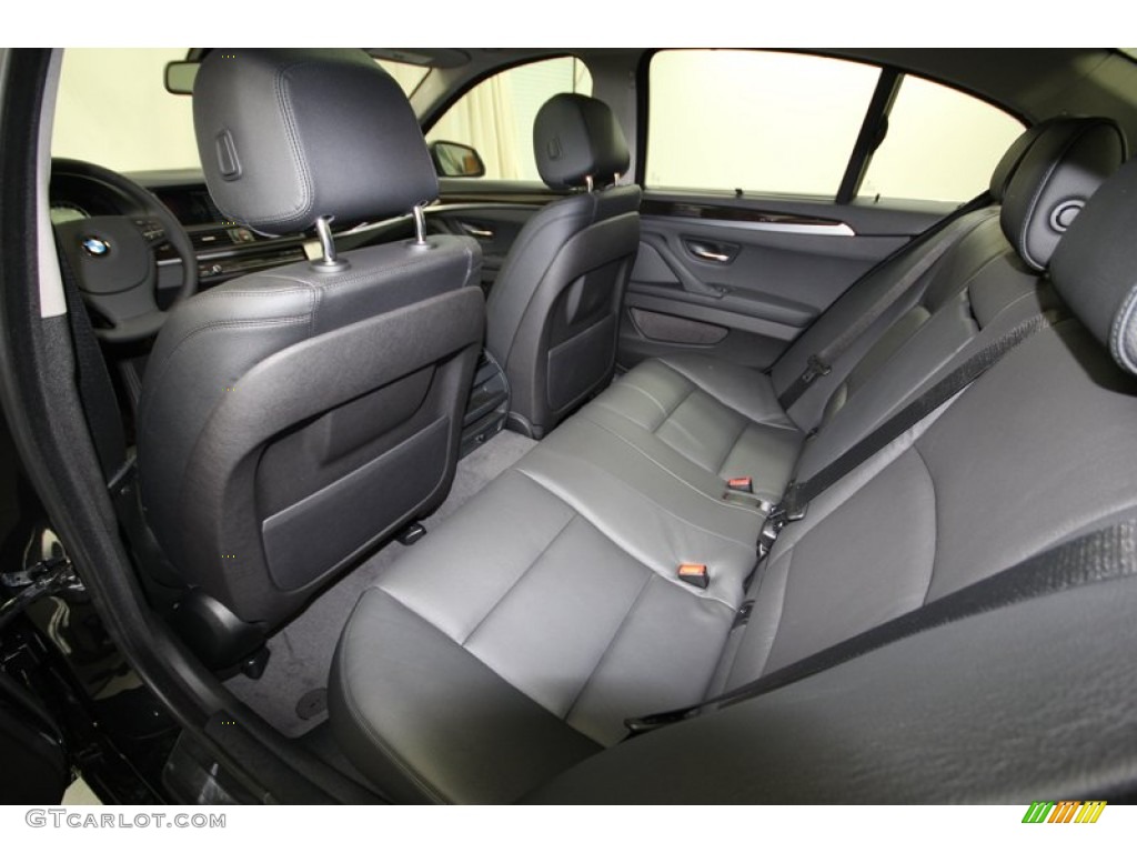 Black Interior 2014 BMW 5 Series 528i Sedan Photo #84522709