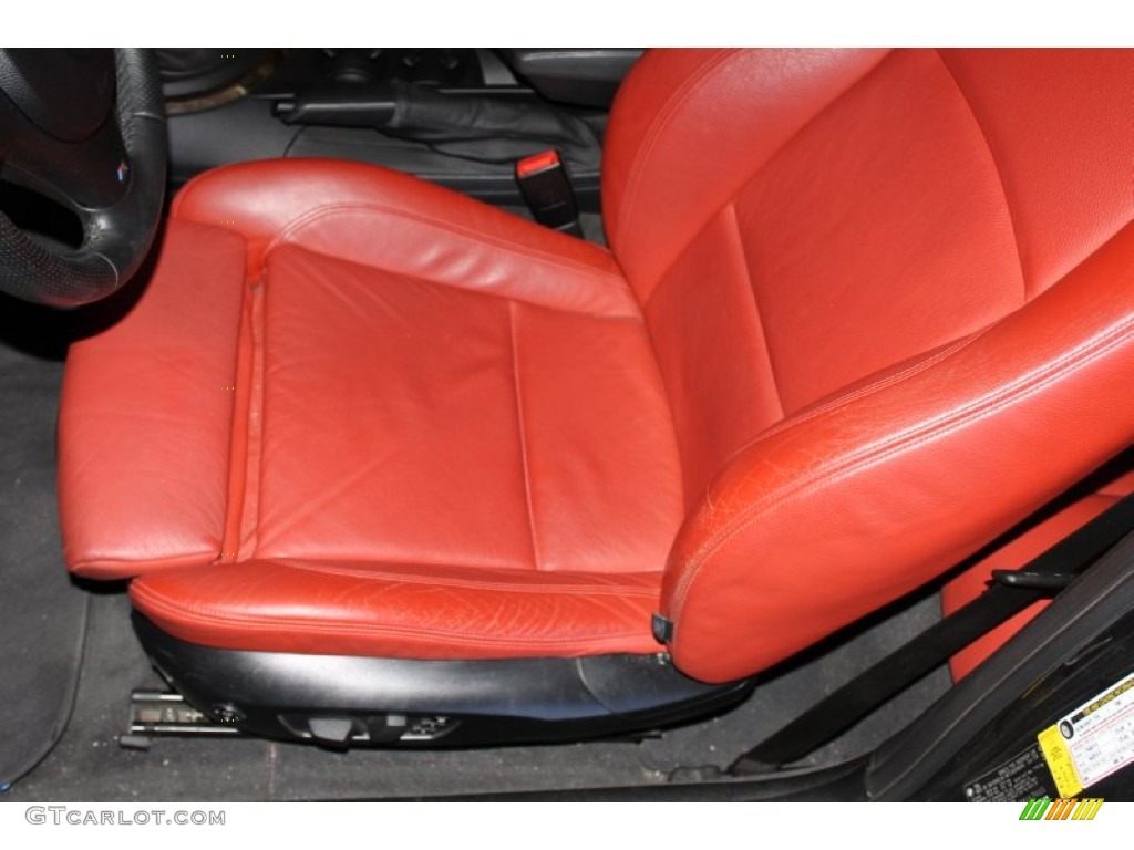 2008 1 Series 135i Convertible - Black Sapphire Metallic / Coral Red photo #13