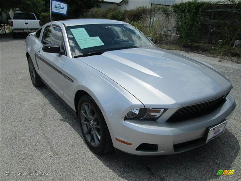 2012 Mustang V6 Premium Coupe - Ingot Silver Metallic / Charcoal Black photo #1