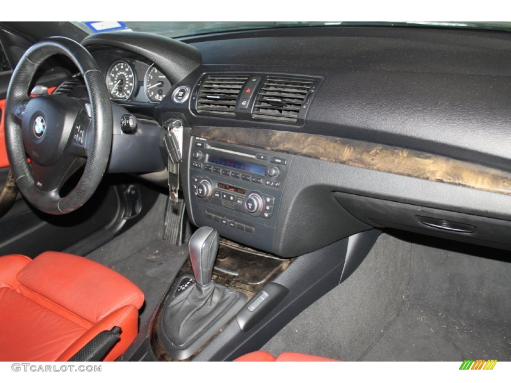 2008 1 Series 135i Convertible - Black Sapphire Metallic / Coral Red photo #30