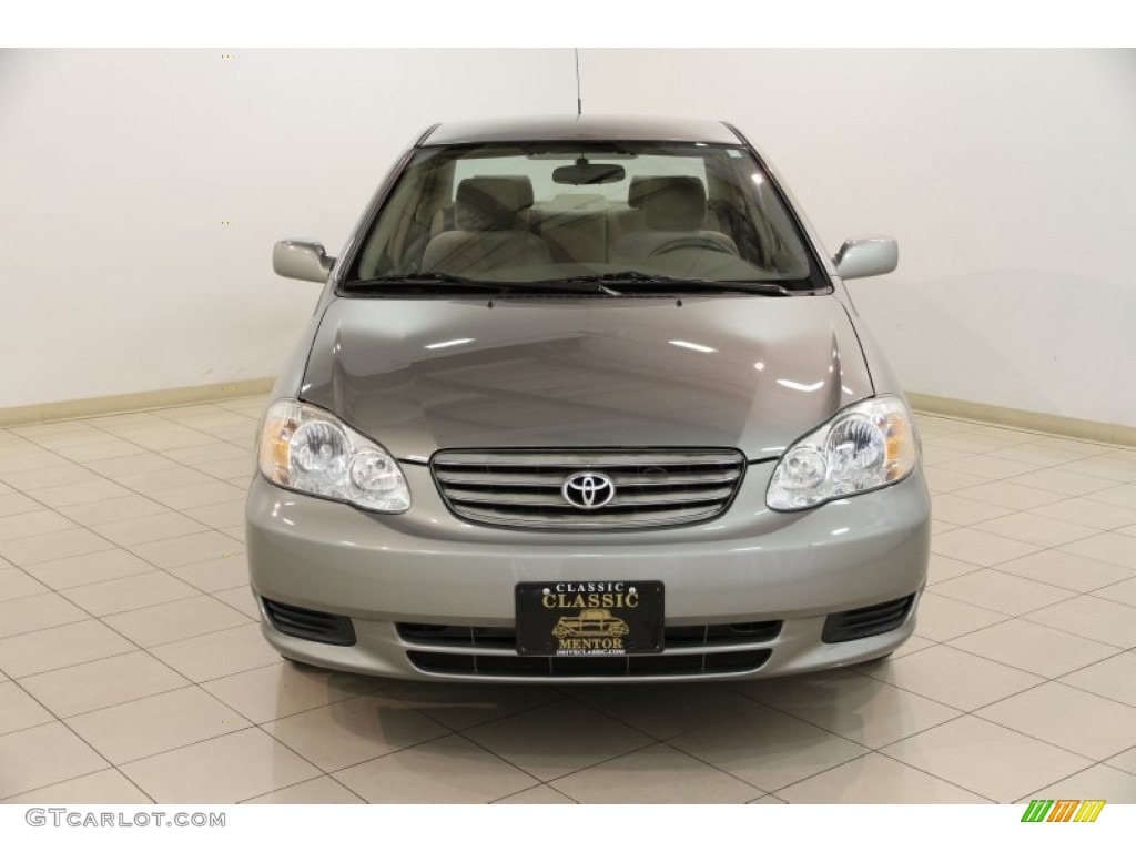 2004 Corolla LE - Mineral Green / Pebble Beige photo #2