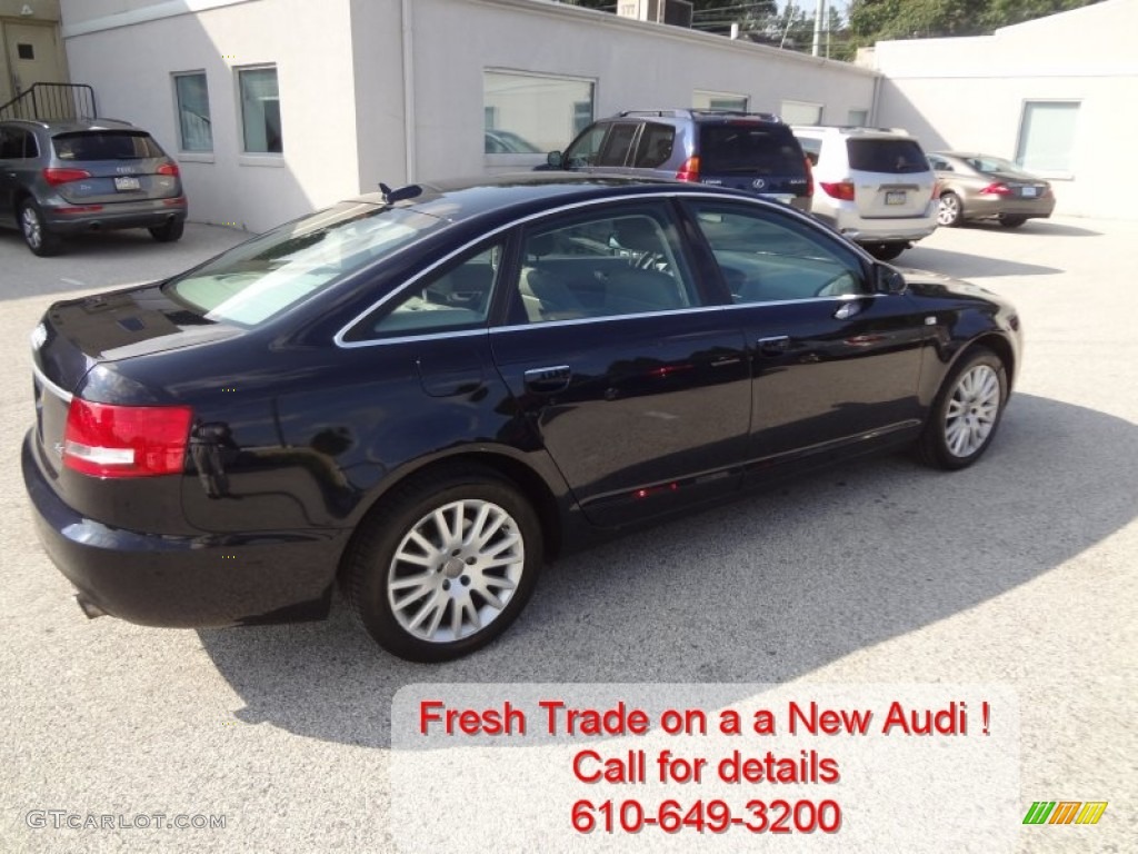 2006 A6 3.2 quattro Sedan - Night Blue Pearl / Platinum photo #3