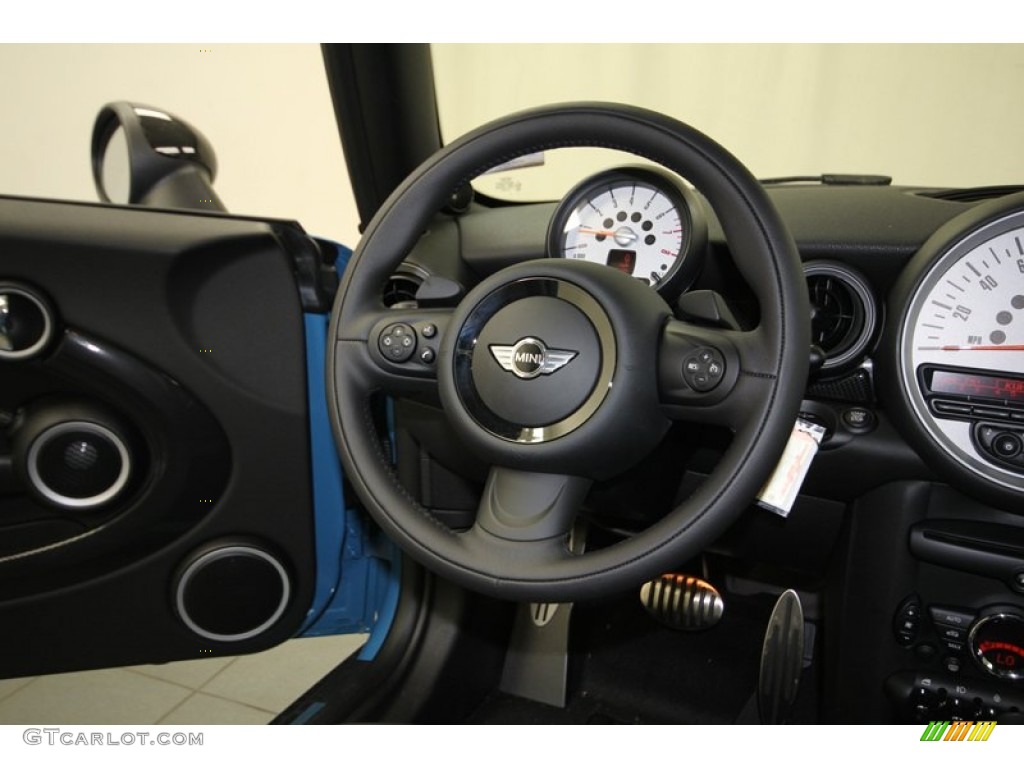 2013 Cooper S Hardtop - Kite Blue / Carbon Black photo #25
