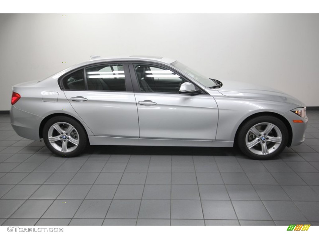 2013 3 Series 328i Sedan - Glacier Silver Metallic / Black photo #2