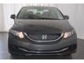 2013 Polished Metal Metallic Honda Civic LX Sedan  photo #2