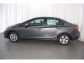 2013 Polished Metal Metallic Honda Civic LX Sedan  photo #8