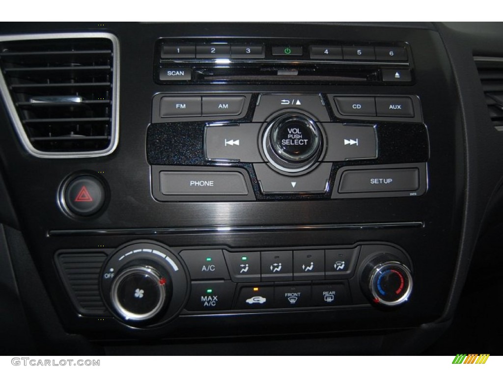 2013 Civic LX Sedan - Polished Metal Metallic / Black photo #15