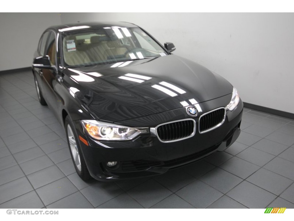 2013 3 Series 328i Sedan - Black Sapphire Metallic / Venetian Beige photo #5