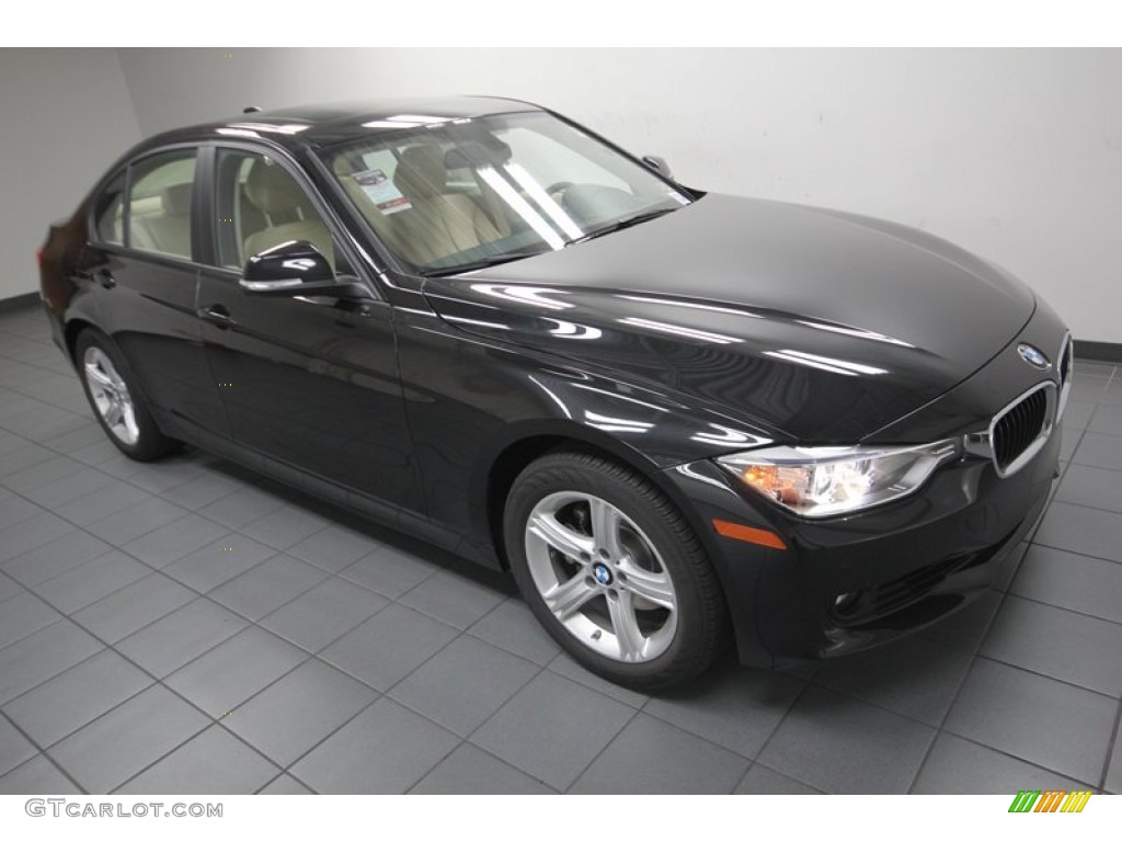 2013 3 Series 328i Sedan - Black Sapphire Metallic / Venetian Beige photo #6
