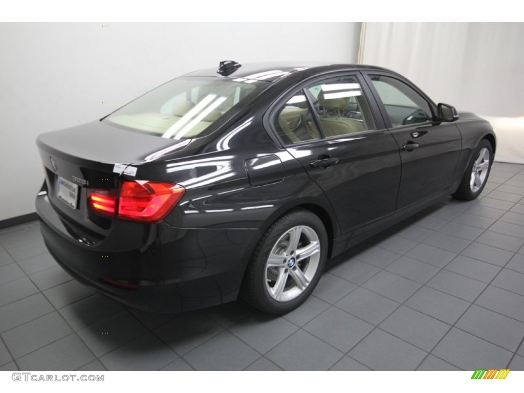 2013 3 Series 328i Sedan - Black Sapphire Metallic / Venetian Beige photo #8