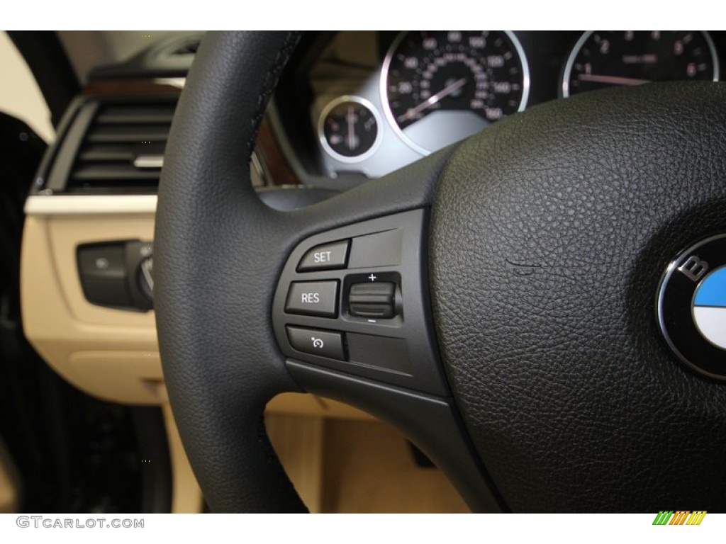 2013 3 Series 328i Sedan - Black Sapphire Metallic / Venetian Beige photo #25