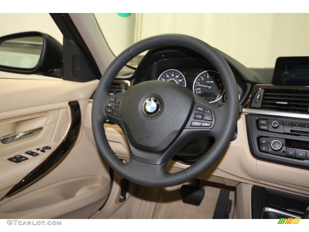 2013 3 Series 328i Sedan - Black Sapphire Metallic / Venetian Beige photo #29