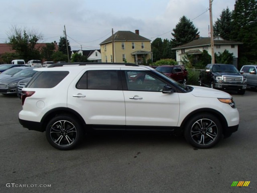 2014 Explorer Sport 4WD - White Platinum / Sport Charcoal Black/Sienna photo #4