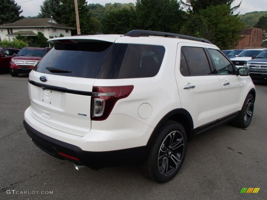 2014 Explorer Sport 4WD - White Platinum / Sport Charcoal Black/Sienna photo #5