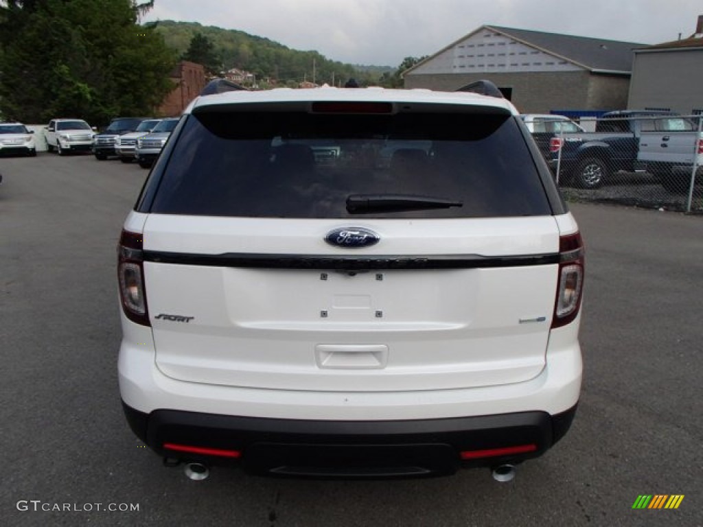 2014 Explorer Sport 4WD - White Platinum / Sport Charcoal Black/Sienna photo #6