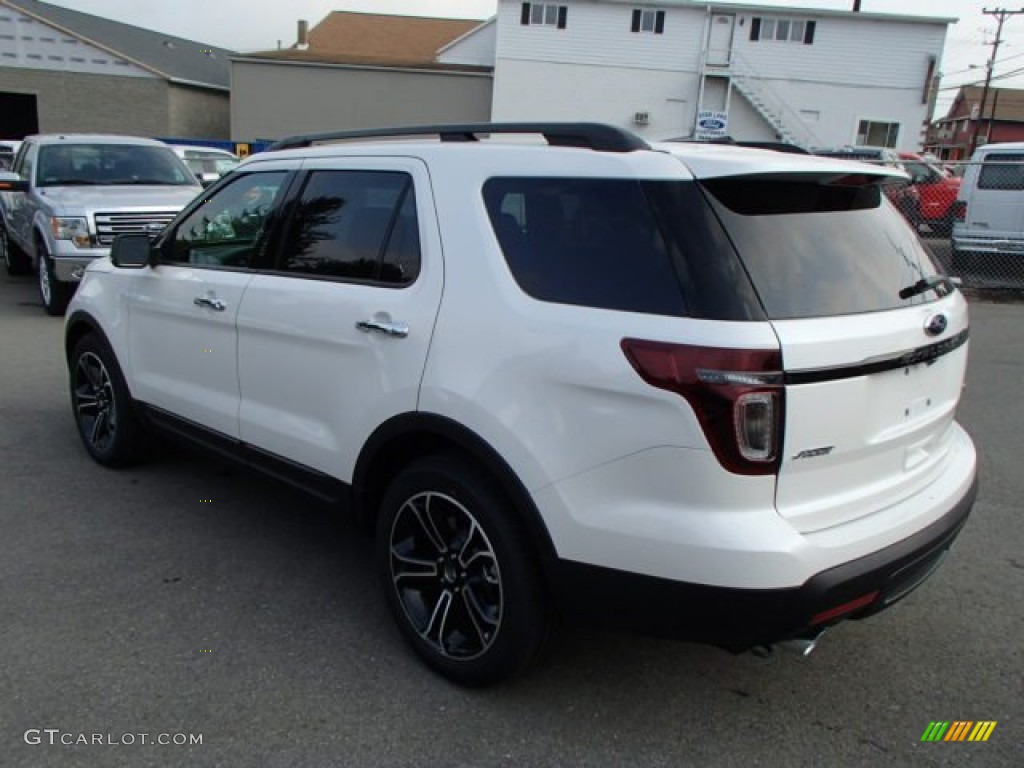 2014 Explorer Sport 4WD - White Platinum / Sport Charcoal Black/Sienna photo #7