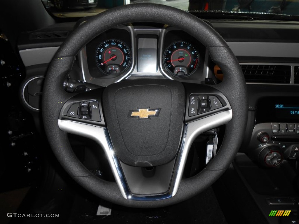 2014 Chevrolet Camaro LS Coupe Black Steering Wheel Photo #84532723