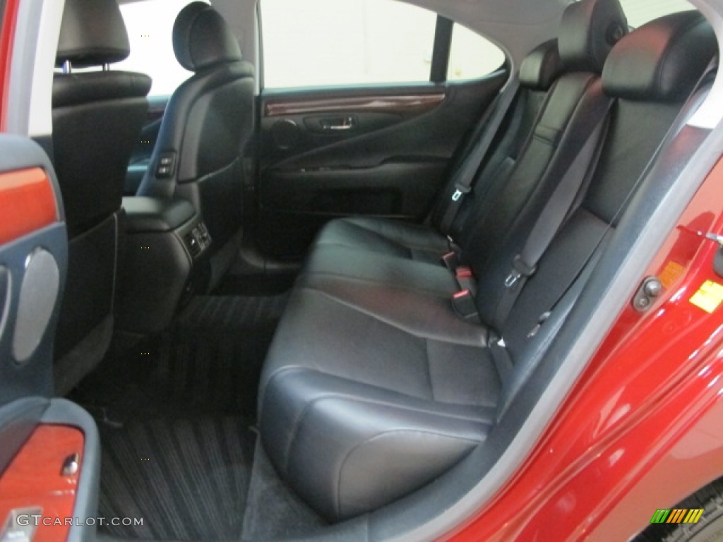 2009 LS 460 AWD - Noble Spinel Red Mica / Black photo #17