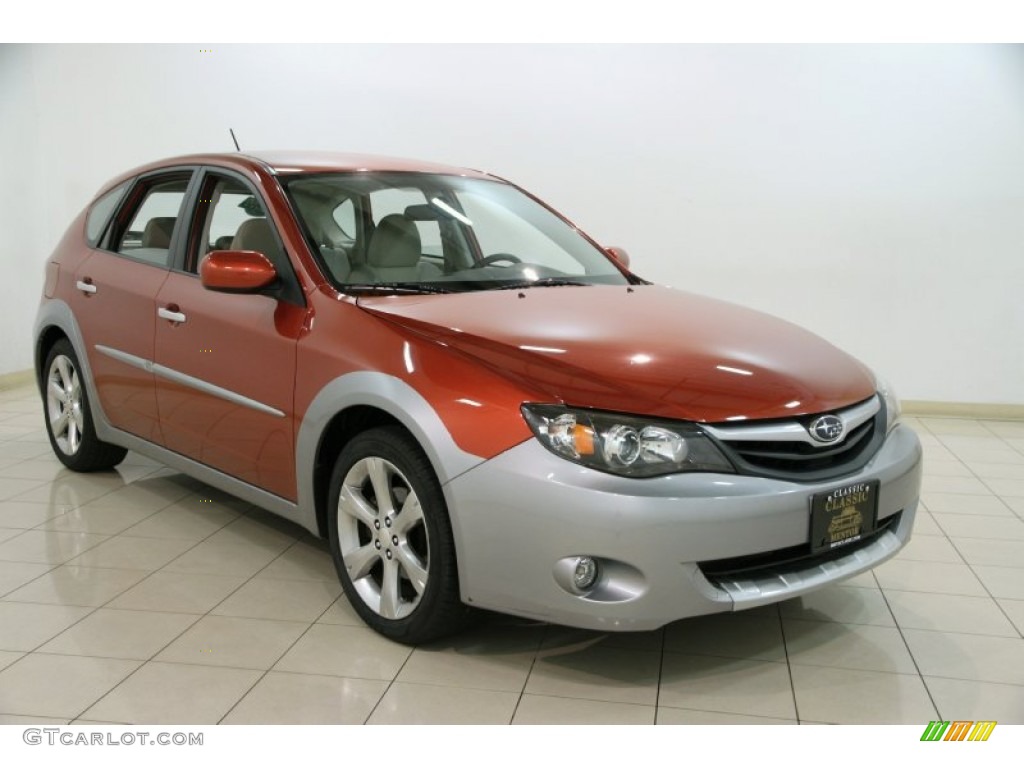 2010 Impreza Outback Sport Wagon - Paprika Red Pearl / Ivory photo #1