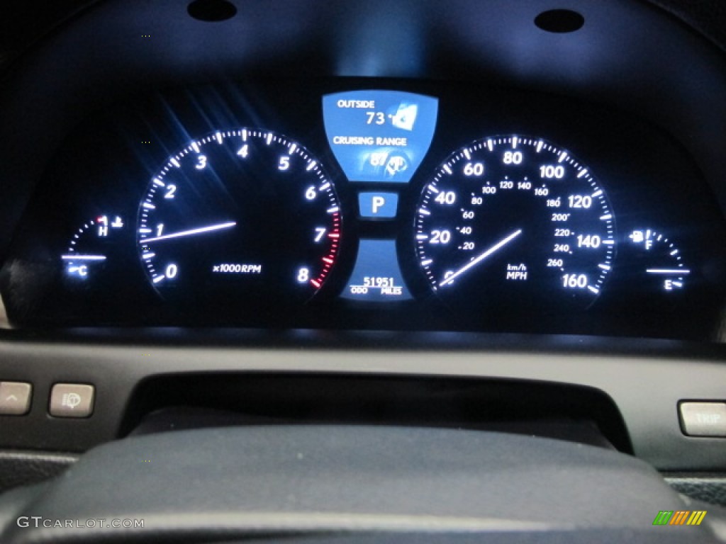 2009 LS 460 AWD - Noble Spinel Red Mica / Black photo #26