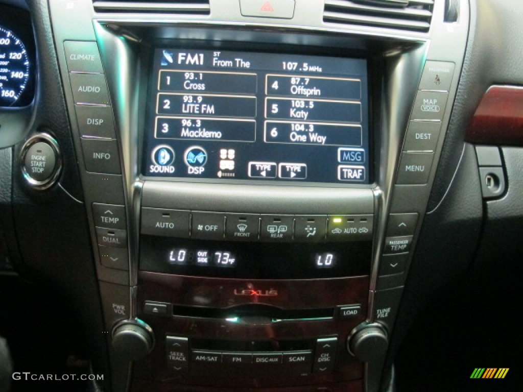 2009 LS 460 AWD - Noble Spinel Red Mica / Black photo #28