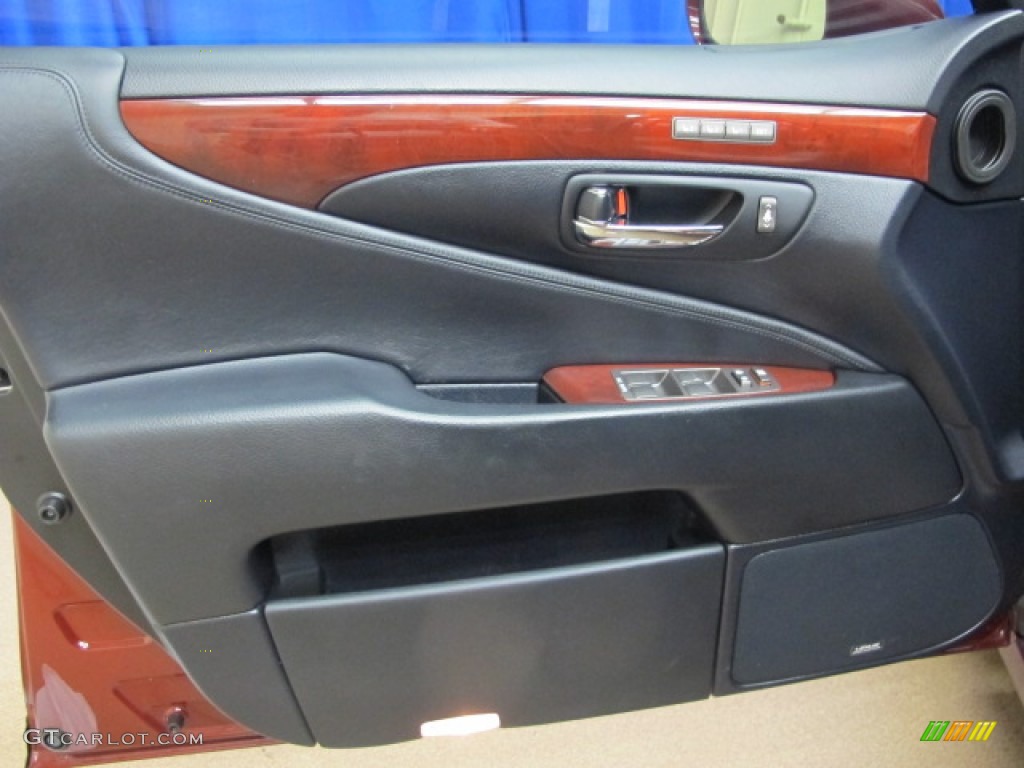 2009 LS 460 AWD - Noble Spinel Red Mica / Black photo #35