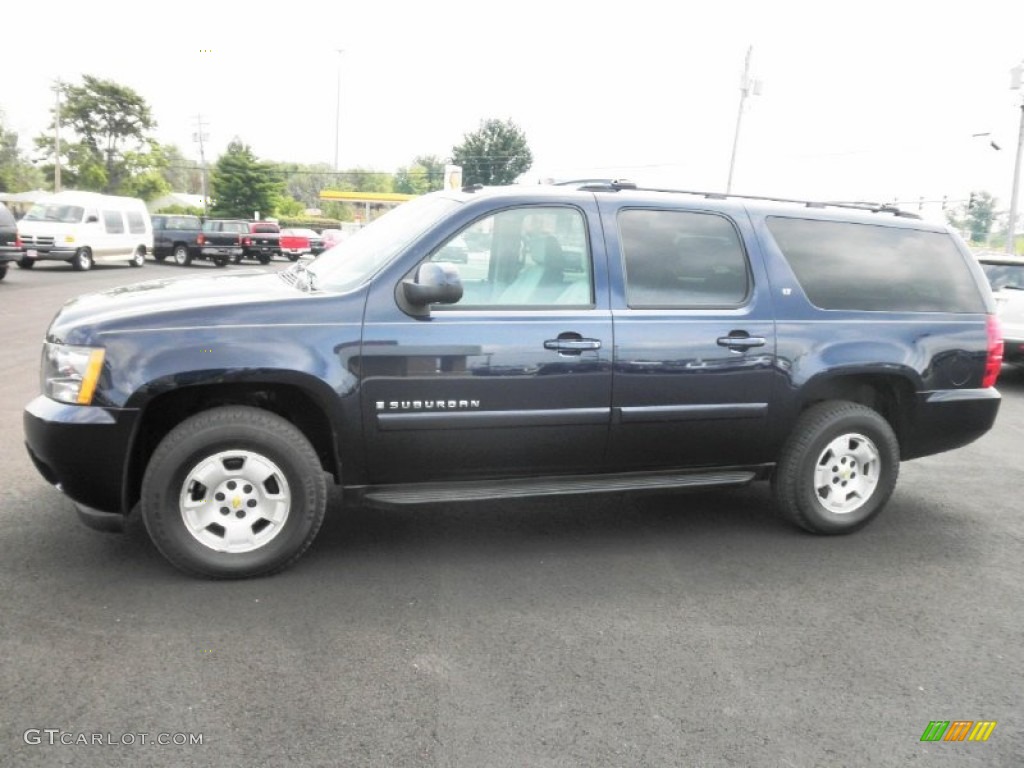 2008 Suburban 1500 LT 4x4 - Dark Blue Metallic / Light Titanium/Dark Titanium photo #4