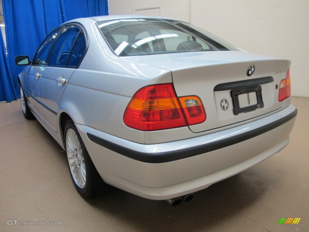 2002 3 Series 325xi Sedan - Titanium Silver Metallic / Black photo #5