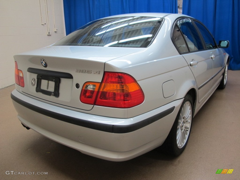 2002 3 Series 325xi Sedan - Titanium Silver Metallic / Black photo #7