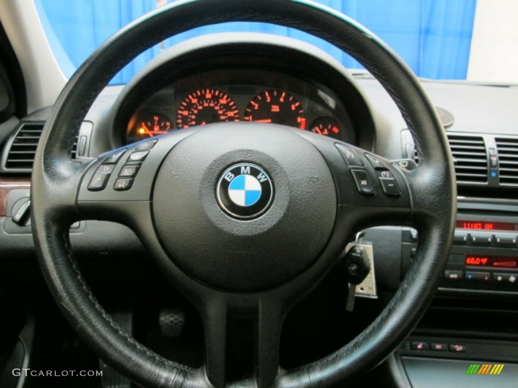 2002 3 Series 325xi Sedan - Titanium Silver Metallic / Black photo #29