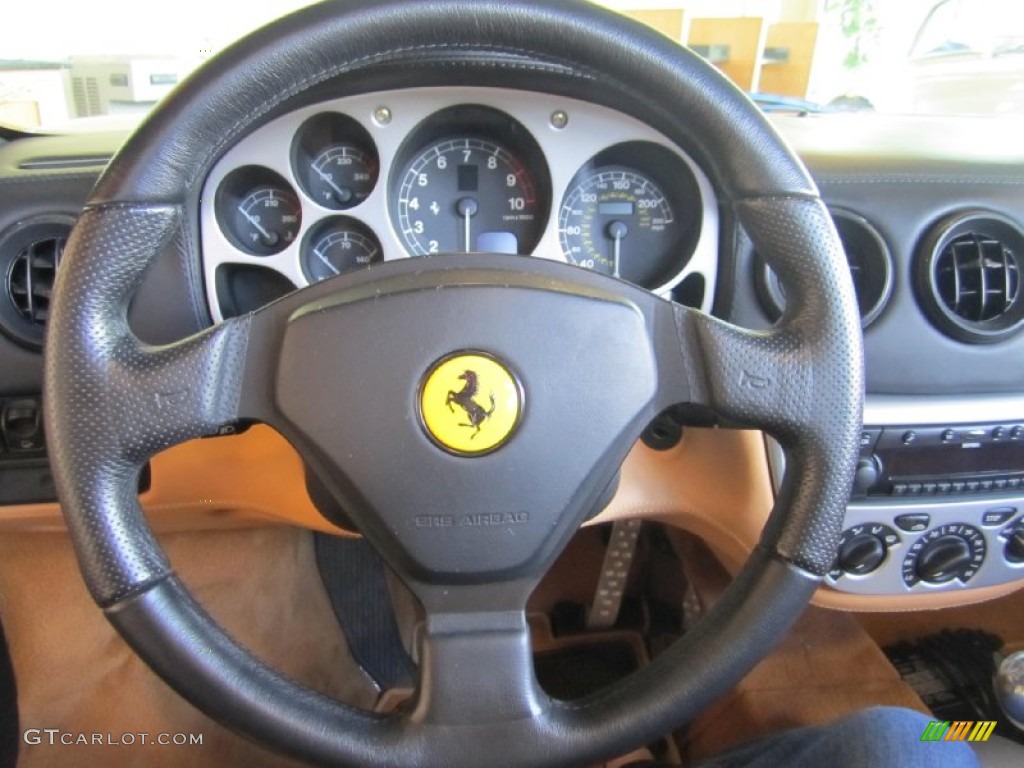2005 Ferrari 360 Spider Beige Steering Wheel Photo #84534613