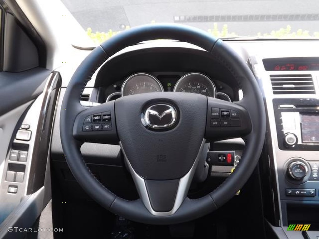 2013 Mazda CX-9 Touring Sand Steering Wheel Photo #84535861