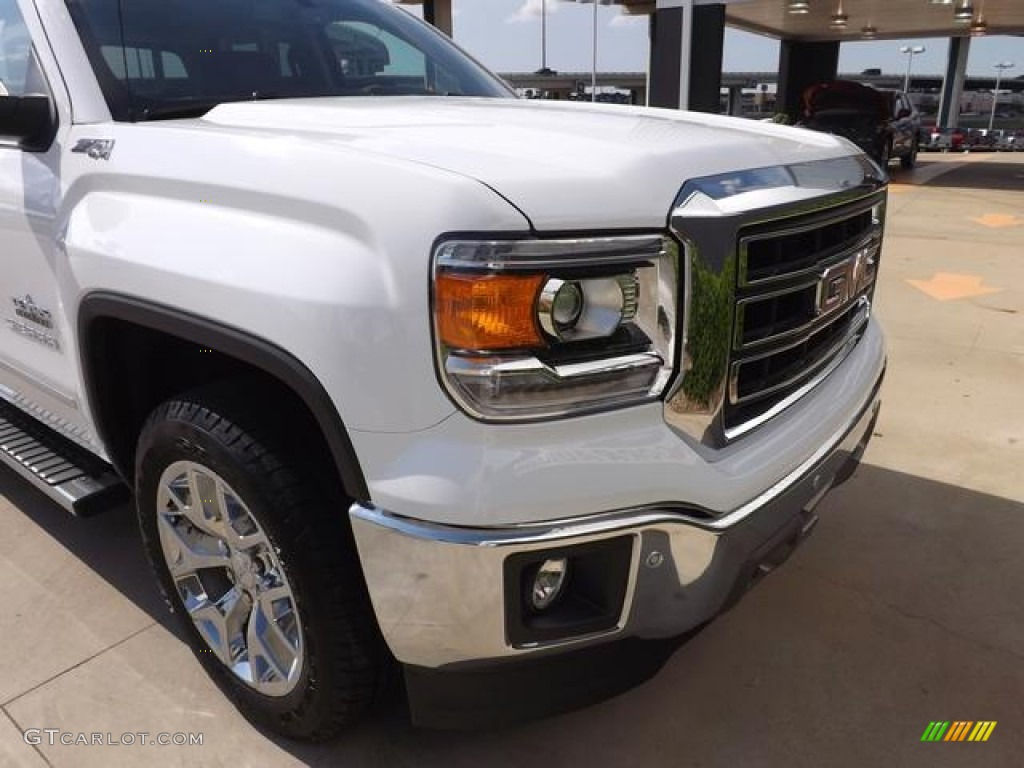 2014 Sierra 1500 SLT Crew Cab 4x4 - Summit White / Jet Black/Dark Ash photo #13