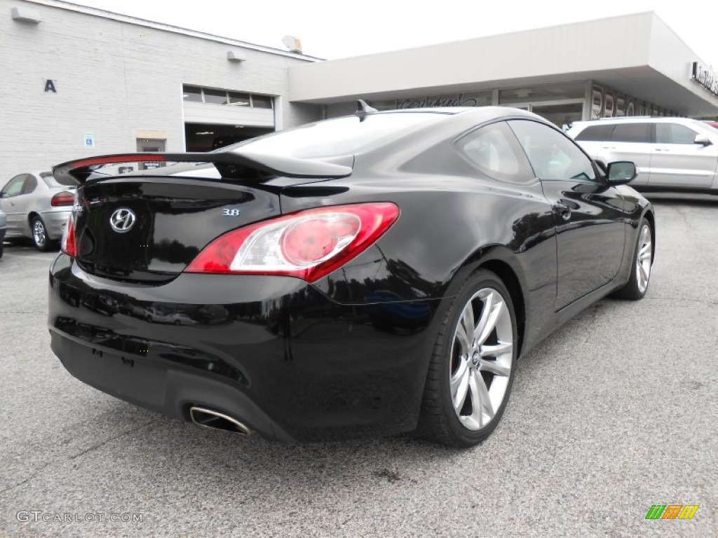 2012 Genesis Coupe 3.8 Track - Bathurst Black / Black Leather photo #7